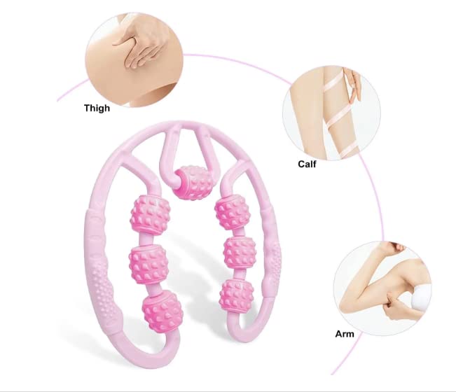 Lariox 7 wheel foam handle roller, fit roller pro trigger point manual muscle massage for fascia, neck, hand, elbow, hands, feet, calf, agony relief pain Lariox 7 wheel foam handle roller, fit roller pro trigger point manual muscle massage for fascia, neck, hand, elbow, hands, feet, calf, agony relief pain