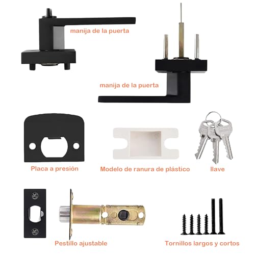 Chapa cuadrada para puerta 8 Imagen adicional