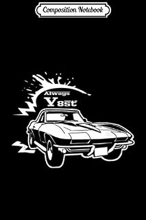 Composition Notebook: Mens C2 Pony Muscle US Car Oldtimer Auto Part Vintage Tee Driver Journal/Notebook Blank Lined Ruled 6x9 100 Pages