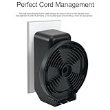 MeevrgR Wall-Mounted ABS Holder For Echo Dot 5Th/4th Gen, Space-Saving Bracket With Integrated Cable Management, Simple Installation Secure Fit, For Home Audio Accessory(black) - Image 4