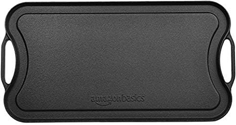 Amazon Basics Pre-Seasoned Cast Iron Reversible Grill/Griddle