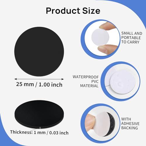 Image of 20 Pcs NFC Tags, Stickers Cards With Adhesive Back, Round Rewritable Cards, 504 Bytes Memory Compatible With NFC Enabled Phones (25mm)