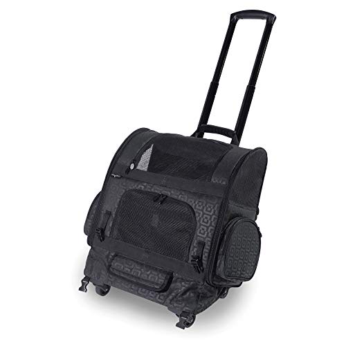 Gen7Pets Dog Carrier - Medium Black Roller Bag Pet Carrier
