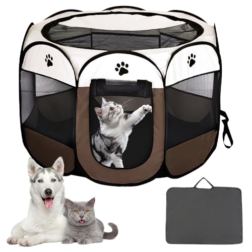 KQWVZ Box Pieghevole per Animali 74x74x43 cm