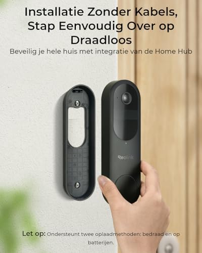 Reolink 2K Video Deurbel Batterij met 150°x150° Zicht, Nachtzicht, Persoon/Voertuig/Pakket Detectie, Dual-Band WiFi, Home Hub - Afbeelding 5