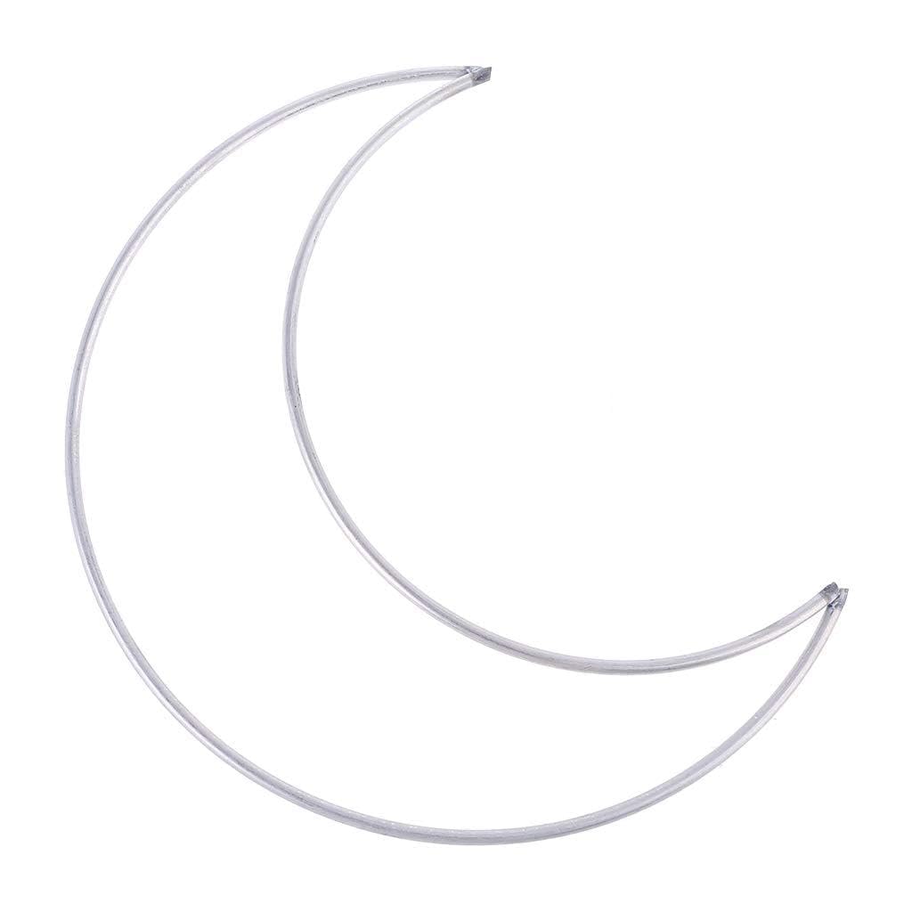 Zkydhbd Multicolor Dream Catcher Metal Moons Hoop For Wedding Wreath Hanging Handicraft