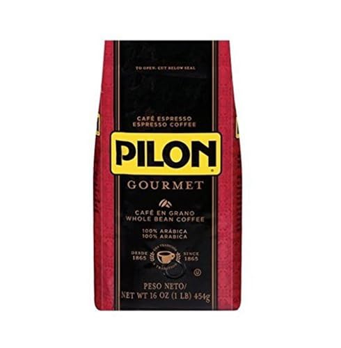 Pilon Gourmet Espresso Whole Bean, 16-Ounce Bags (Pack of 2)