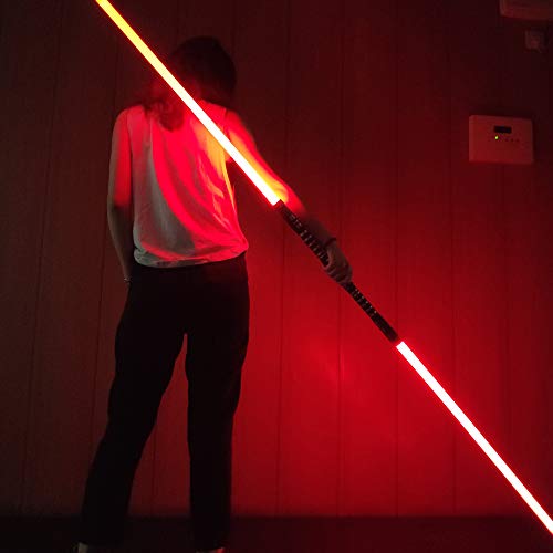 Yddsaber Lightsaber Rgb 16 Colors Changing Metal Aluminum Hilt, Ghost Premium Force Fx Black Series Light Saber With 3 Mode Sounds,For Adults, Support Real Heavy Dueling (Set Of 2(Black)) #TOP3