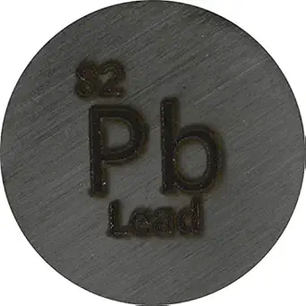Lead (Pb) 24.26mm Metal Disc 99.9% Pure for Collection or Experiments