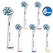 Produktbild Kompatible Oral B Aufsätze  BetterChoi CrossAction Aufsteckbürsten für Oral B Zahnbürste Elektrische,Zahnbürsten-Aufsätze, 100% Weißere Zähne - 6er Pack,Weiß.