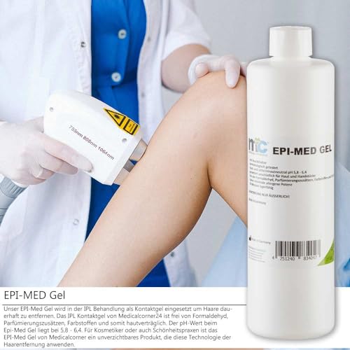 IPL Gel Epimed, IPL Kontaktgel für Laser-Haarentfernung, 500 ml