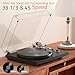 Turntable for Vinyl Record Wireless Output Record Player Aluminium Platter Belt-Drive LP Turn Table 2 Speed Phono RCA Line Out AT-3600L MM Cartridge Audio Sound USB Digital to PC Vinyl Recording Black