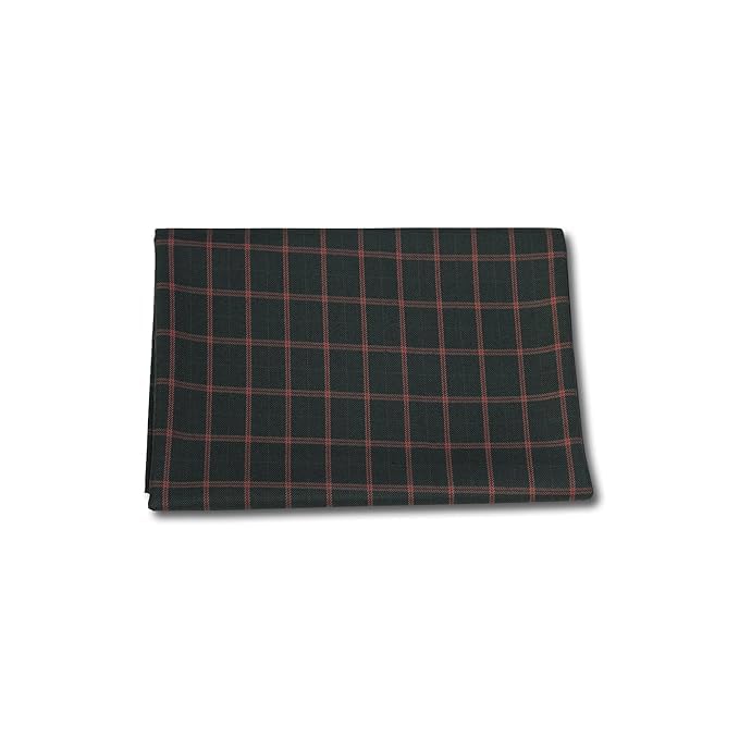 Image of BIGREAMS Unstitched Checkered Suiting Luxury Pants Fabric for Men - 1.5 Meter Pant Piece | Premium Blended Material | Soft Finish | Ideal for Formal Trousers