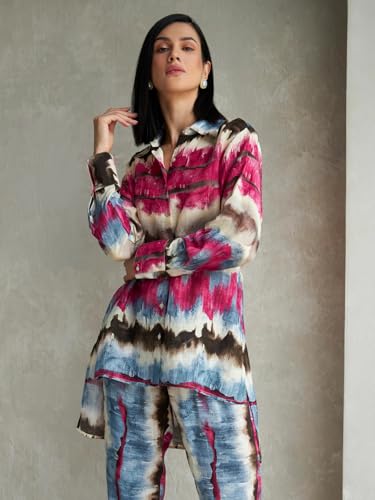 Image of DHRUVI TRENDZ Women Co Ord Set for Women | Co Ord Set for Women Stylish | Festive Co Ord Set for Women | Travel Co Ord Set for Women | Full Sleeve Women Co-ord set
