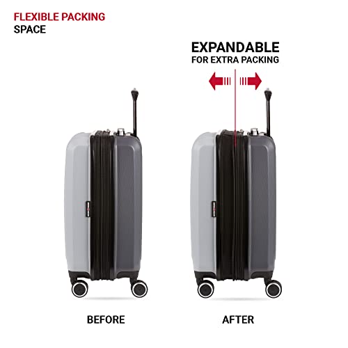 SwissGear Duet Expandable Luggage, Hard Shell Carry-On Luggage with Spinner Wheels - image 6