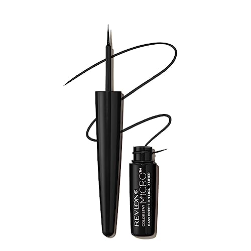 Revlon, Eyeliner ColorStay Micro™ Easy Precision Liquid Liner, Tenue 24H, Précision extrême, Application facile, N°301 Blackout (noire) 1,7 mL