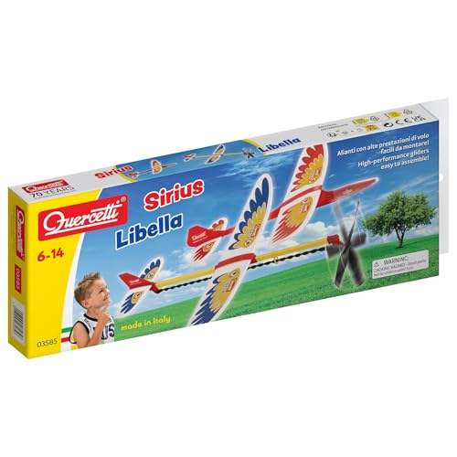 GIOCHI CREATIVI PER BAMBINI 6-14 ANNI - Ideali come giocattoli bambino 6 anni e fino ai 14 anni, Sirius+Libella stimola il gioco attivo all’aperto. Un set con aereo a motore ed aliante da lanciare, pronto in pochi minuti. A differenza di molti giochi da tavolo, sviluppa movimento, coordinazione e divertimento condiviso tra adulti e bambini.