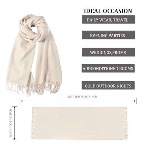Wool Shawl Wraps for Women Winter Scarf Thick Travel Wrap Shawls Warm for Cold Weather Scarves for Men3