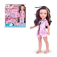 Nancy Beauty Fridge, Puppe, vorbereitet für eine Schönheitsroutine, Make-up-Zubehör mit Kühlschrank, kühlt wirklich mit Einer Eisplatte, ab 3 Jahren, Berühmte (NAC74000)