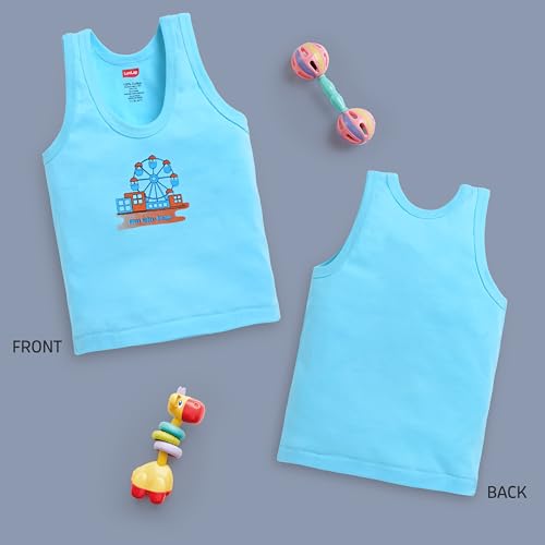 Image of LuvLap Baby Boys Regular Fit 100% Cotton Vest