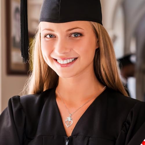 Iefil 2025 Graduation Gifts for Her - 925 Sterling Silver Heart Initial Letter Necklace, 2025 College Graduation Gifts for Her Women2