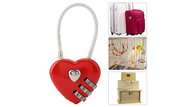 Amazon.com: Code Lock, Heart Shape 3 Digit Code Combination