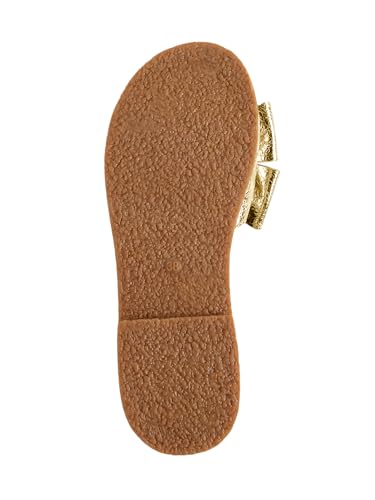 Image of Verdusa Women's Bow Flat Sandals Leather Open Toe Flats Summer Vacation Shoes Beach Sandals Outdoor Slippers