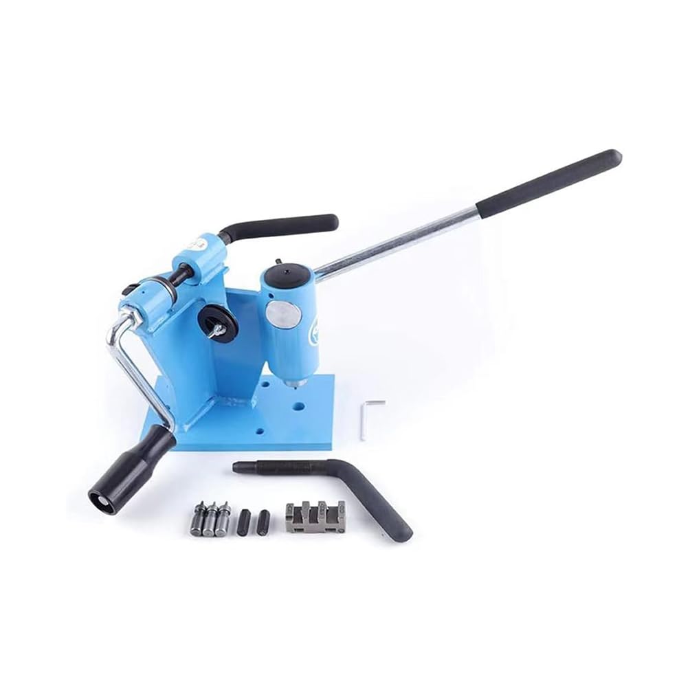 2 En 1 Sierra De Cadena Cadena Eslabón Rompedor, Banco Motosierra Rompedor De Cadena, Rompedor De Cadena Spinner Herramienta De Reparación Cadena-Integrada Máquina (Azul)