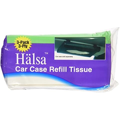 Halsa Car Case Visor Refill 3PlyTissue Wipes-4 PACKS Cover