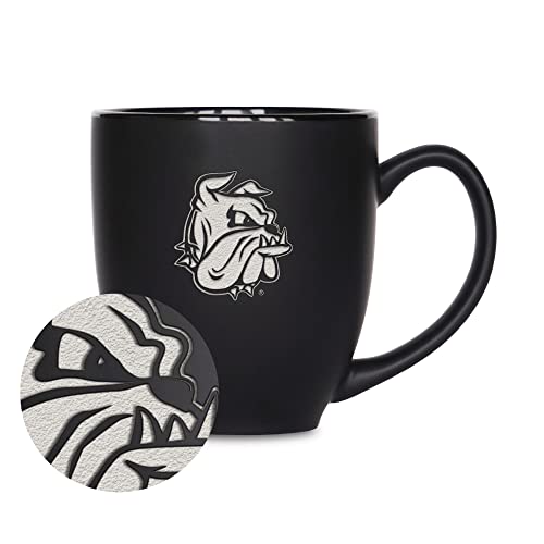 Rico Industries NCAA Minnesota-Duluth Bulldogs Standard 15oz Matte Black Ceramic Bistro Mug