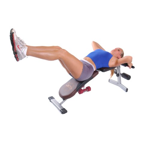 CAP Barbell Adjustable Fitness Bench, Flat/Incline/Decline Engagement | Brown by CAP - Used condition - Image 3