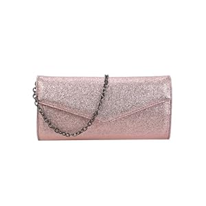 Buffalo Damen Secco Glitter Rose Clutch