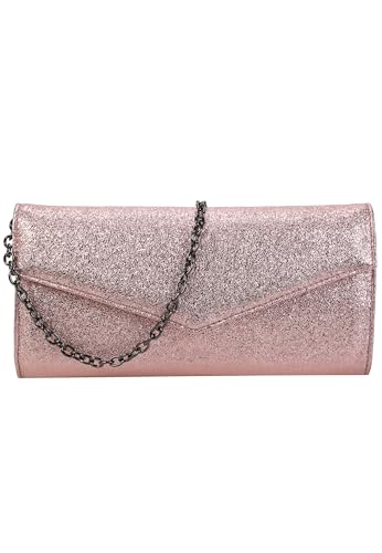 Buffalo Damen Secco Glitter Rose Clutch