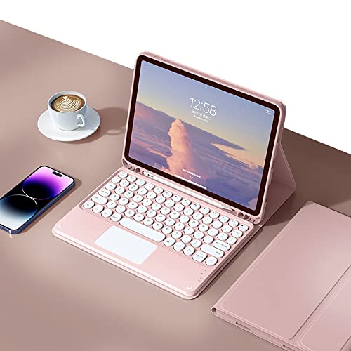 �^�b�`�p�b�h���� Fire HD 10 Plus/HD 10 �L�[�{�[�h�P�[�X 2021�N�^ ��11���� Fire HD 10 �v���X 10.1�C���` �^�u���b�g �L�[�{�[�h�t�� �J�o�[ �ی^�L�[ �}�E�X�@�\ ������ Bluetooth�L�[�{�[�h (Fir