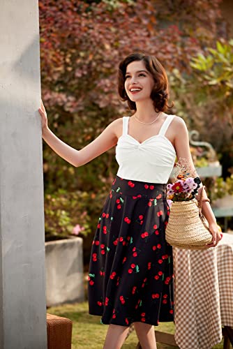 Rockabilly Tops For Women Plus Size Crisscross V Neck Crop Tank Top Club Night Wear,White 2Xl #TOP3