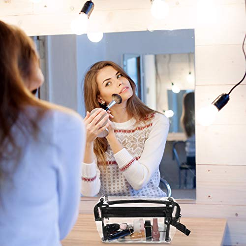 Minkissy Bolsa de Cosméticos Portátil Bolsa de Maquiagem de Plástico Transparente Capa de Cosméticos