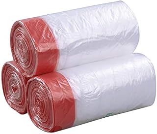 Fosly 40L Drawstring Bin Liners, Clear Bin Bags, 108 Bags