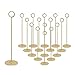 Urban Deco 16PK Gold Table Number Holders Place Card Holders 12 Inch Table Card Holders Steel Card Holders for Photos, Food Signs, Memo Notes, Weddings, Restaurants, Birthdays