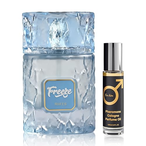 AFLUXE Men’s Eau de Parfum, Icy Fresh Citrus Cologne for Men with Mint &amp; Cedar Notes, Long Lasting Fragrance Pheromone