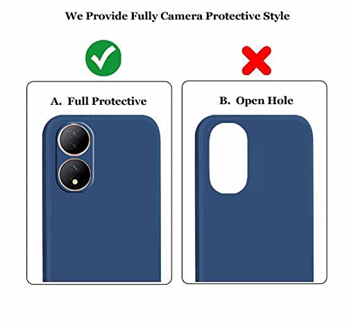 Image of A rtistque Back Cover Case for Vivo Y100 5G with Camera Protection | Shockproof TPU | Stylish Protective Design | Slim Fit | Ultra Matte | Vivo Y100 Back Cover - Blue