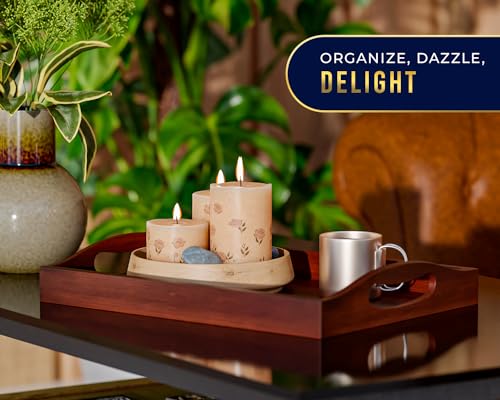 Save on Comfify Bamboo Serving Trays Set of 3 – Eco-Friendly & Nesting - Image 5