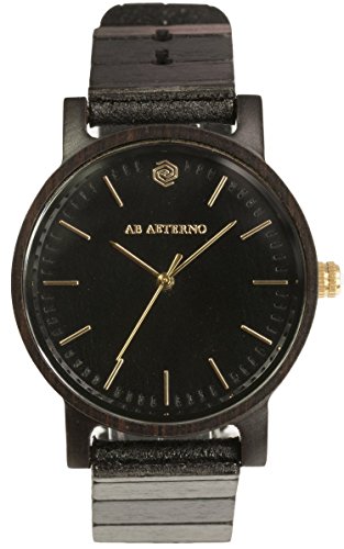 Montre AB AETERNO Eclipse Femme, un bijou en bois d'ébène hypoallergénique pour peaux sensibles