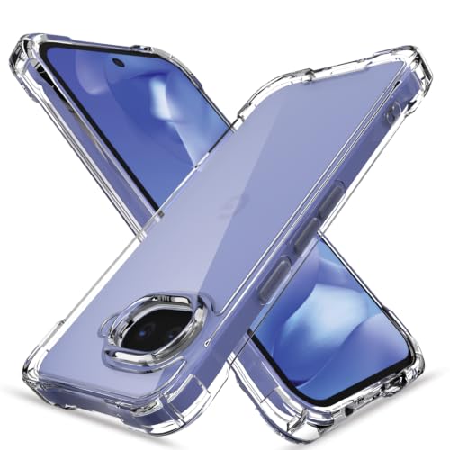Image of Outlouders Back Cover for Google Pixel 9A Clear Transparent PC + TPU Bumper Case with Raised Edges for Shockproof Protection (Transparent)