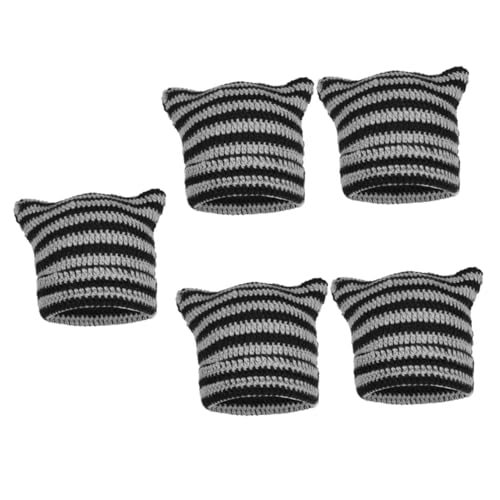 Bonnet à oreilles de chat LIFKOME lot de 5 chapeaux chauds d'hiver