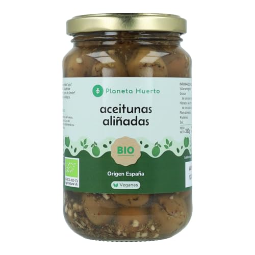 Aceitunas verdes aliñadas Eco Planeta Huerto 335g