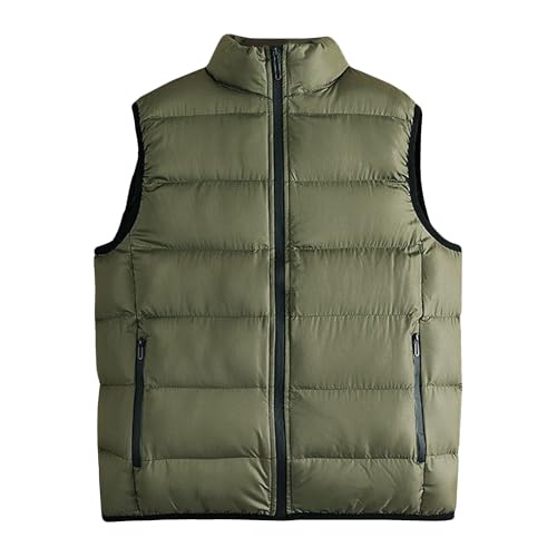 Veste matelassée sans manches col montant slim fit pour homme