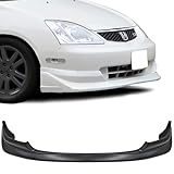 GT-Speed Compatible with/Replacement for Front Bumper Lip, AW Style PU Front Lip Spoiler Black, Fits 2002 2003 2004 2005 Honda Civic Si EP3 3-Door Hatchback