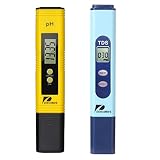[Uso conveniente] 5 segundos conocen la calidad del agua, precisión, más rápido. Este conjunto Combo de TDS PH. También tiene el mejor precio, calidad confiable, todos hacen que sea su elección de prueba de calidad del agua.