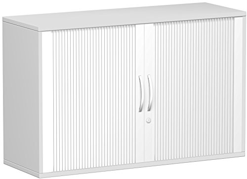 Gera Möbel Schranksystem Flex Anstell-Querrollladenschrank, Holzdekor, Silber/lichtgrau, 120 x 42.5 x 72 cm Cover