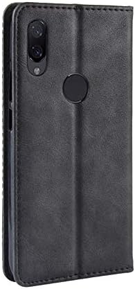 Miniatura 2 de Funda protectora de piel sintética con cierre magnético para Xiaomi Redmi Note 7 Pro (color negro)